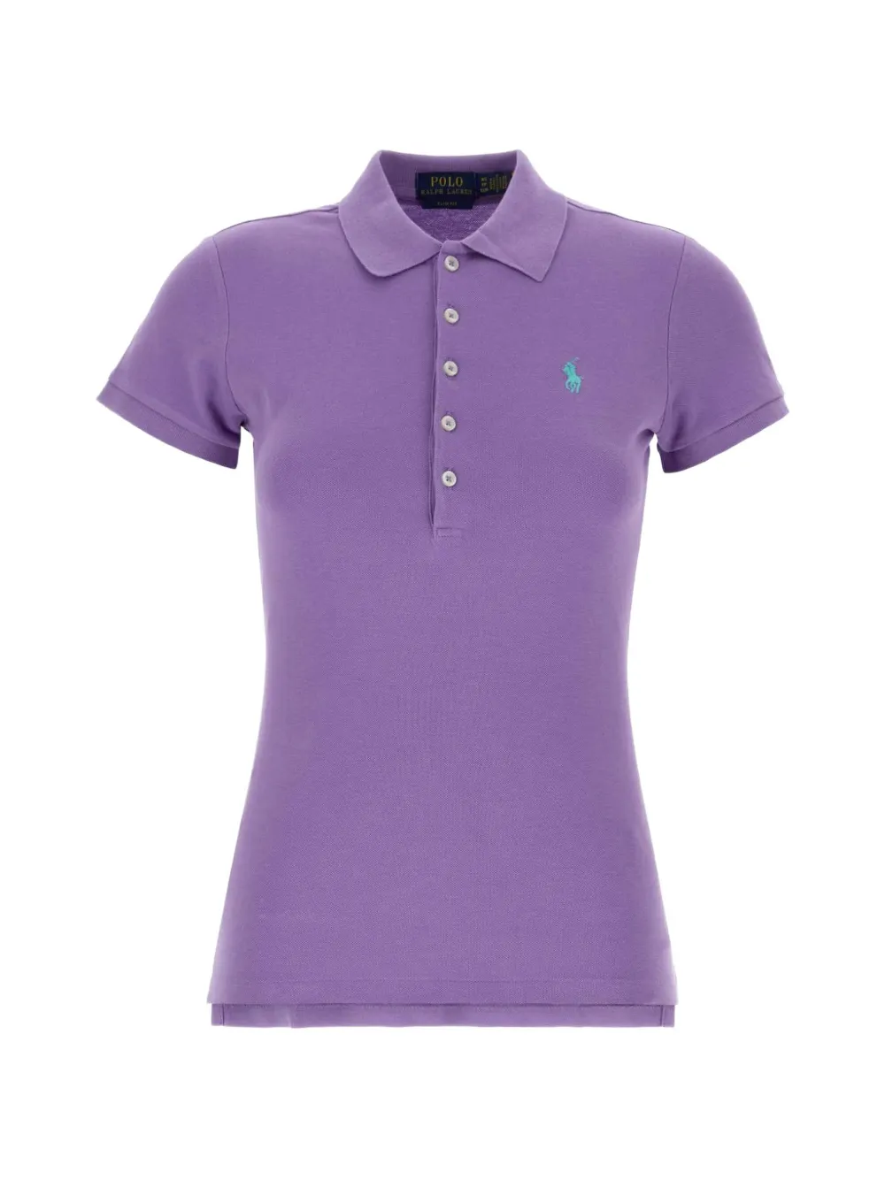Polo Ralph Lauren logo-embroidered piqué polo shirt - Viola