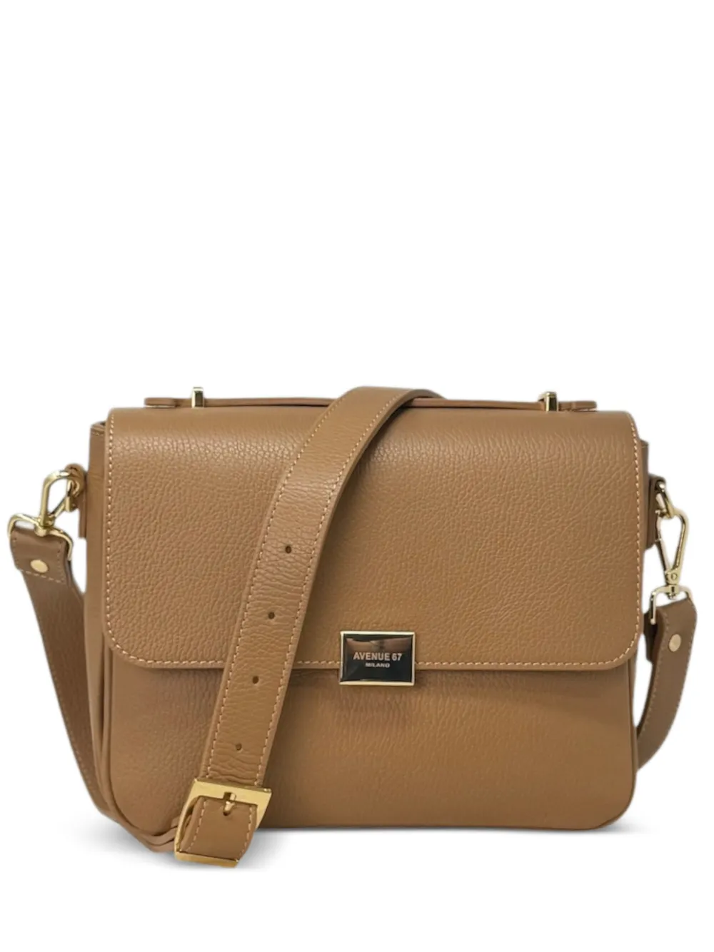 avenue 67 Ingrid pebbled satchel - Toni neutri
