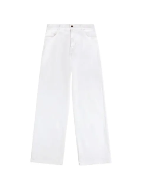 Fay logo-patch five-pocket jeans