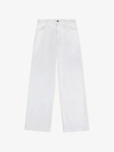 Fay logo-patch five-pocket jeans