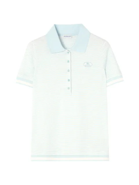 Burberry playera tipo polo de algodón con motivo de rayas