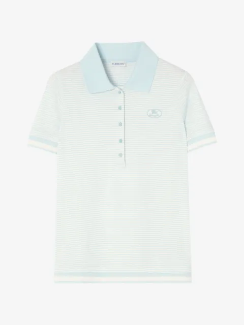 Burberry playera tipo polo de algodón con motivo de rayas