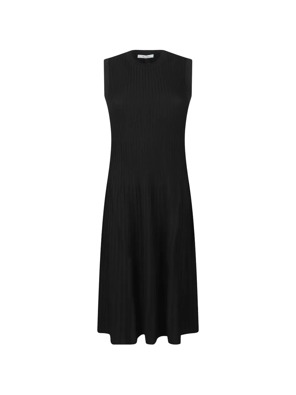 Max Mara ribbed-knit sleeveless midi dress - Black