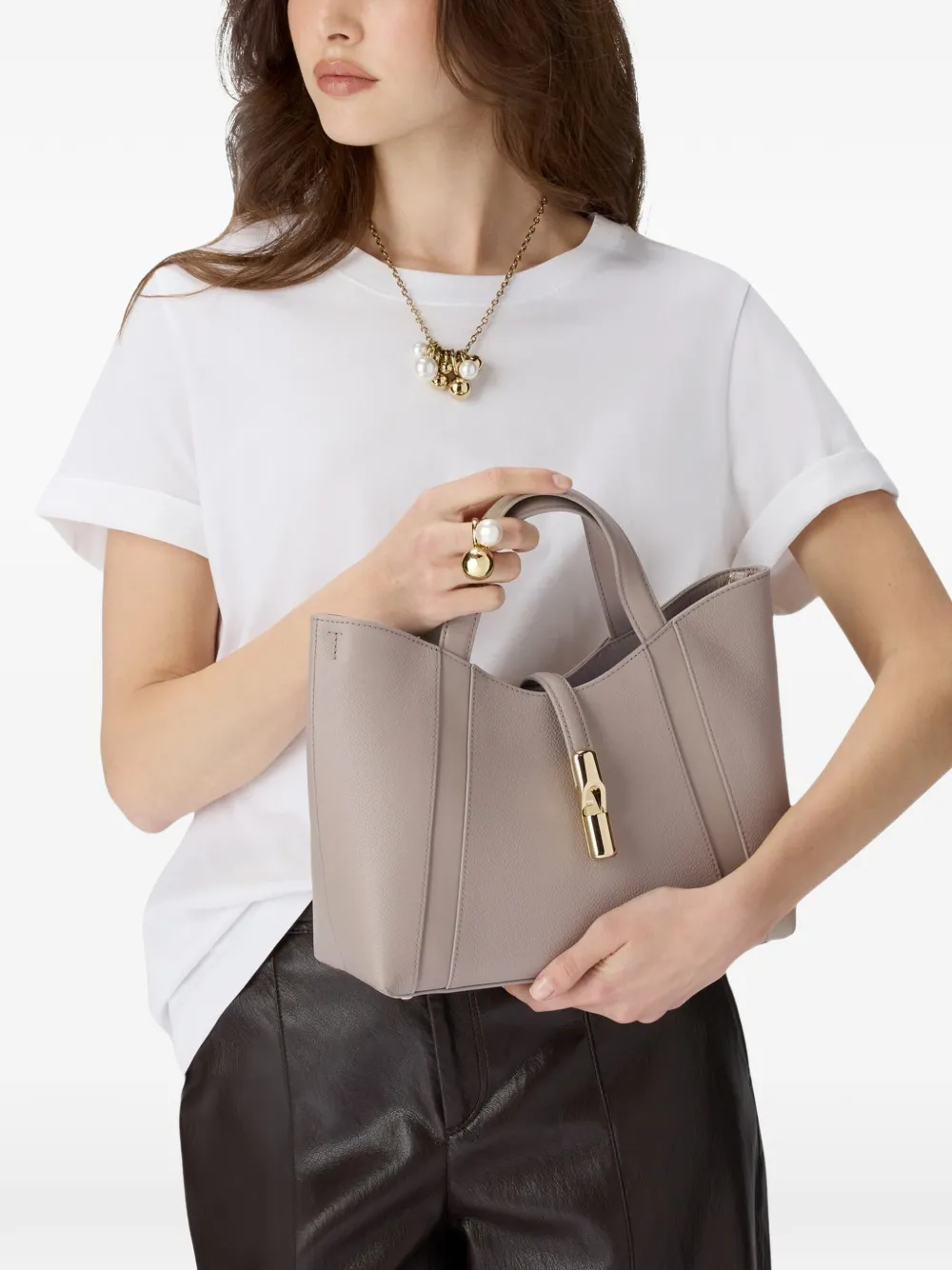 Furla Kleine Goccia shopper Beige