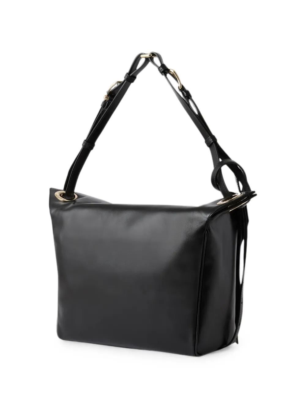 Furla Schoudertas met logoplakkaat Zwart