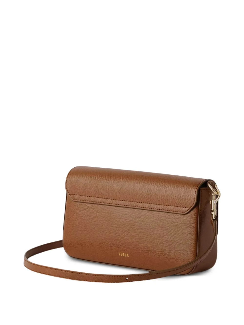 Furla Crossbodytas van bewerkt leer Bruin
