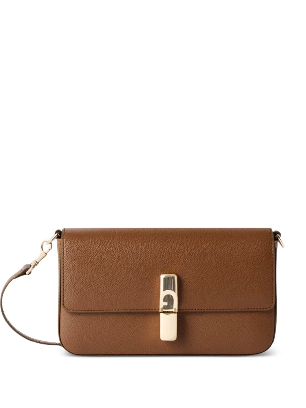 Furla grainy-leather crossbody bag - Marrone
