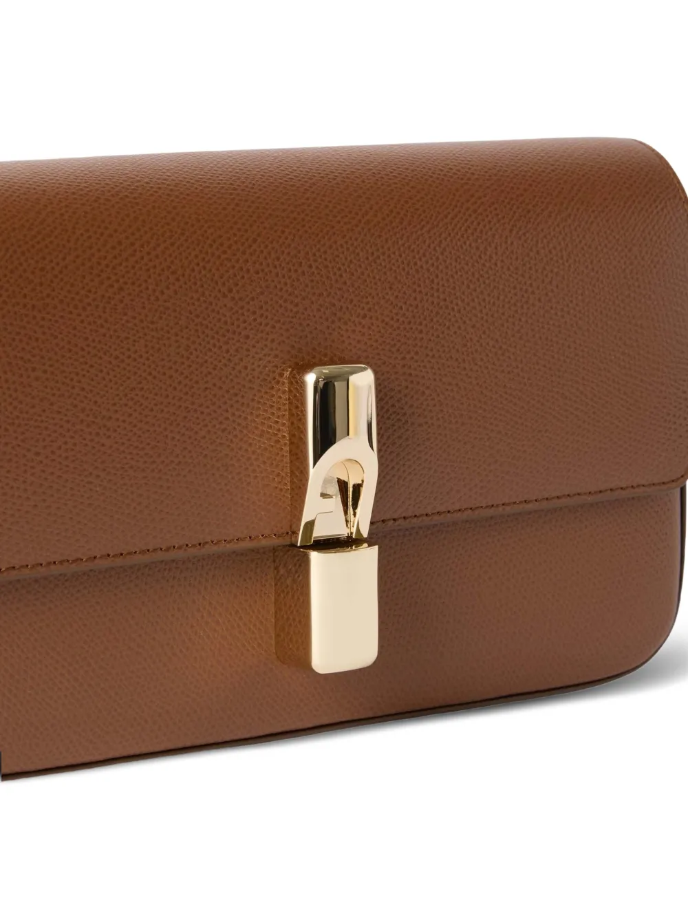 Furla Crossbodytas van bewerkt leer Bruin