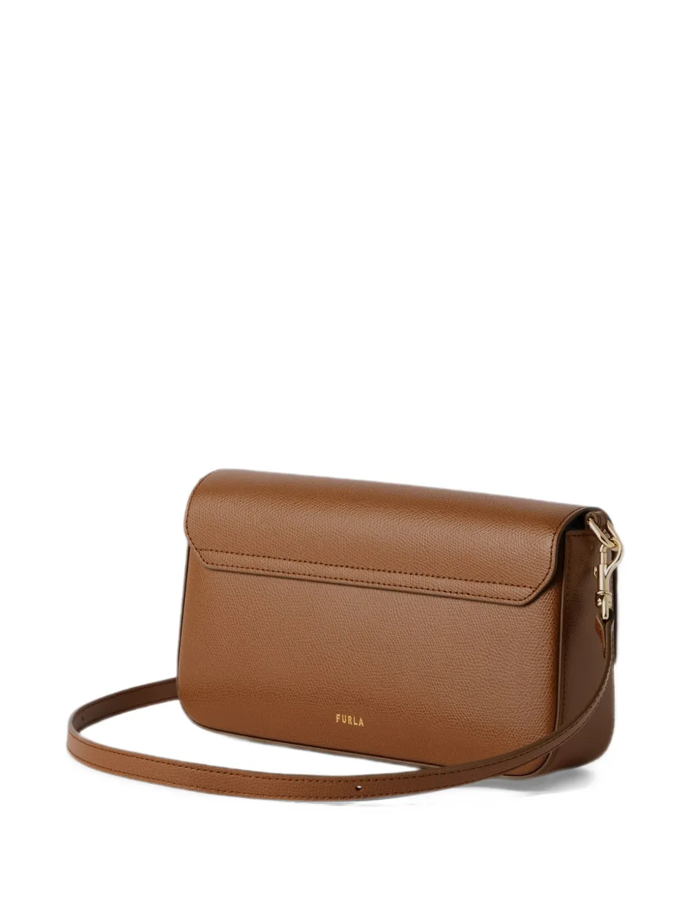Furla Crossbodytas van bewerkt leer Bruin