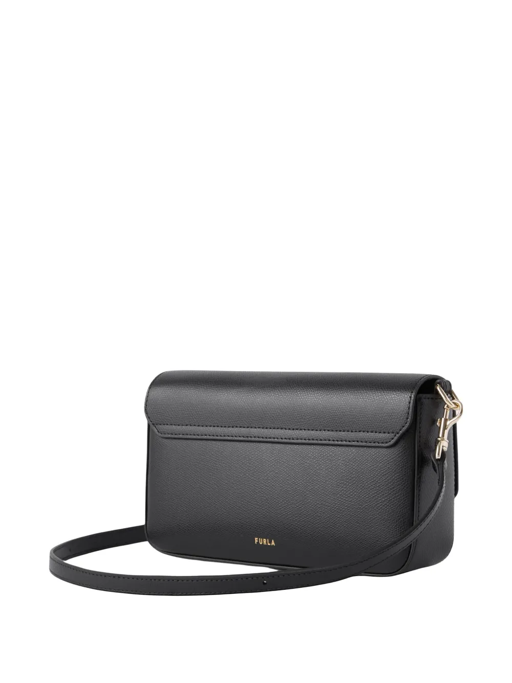 Furla Iride kleine leren crossbodytas Zwart