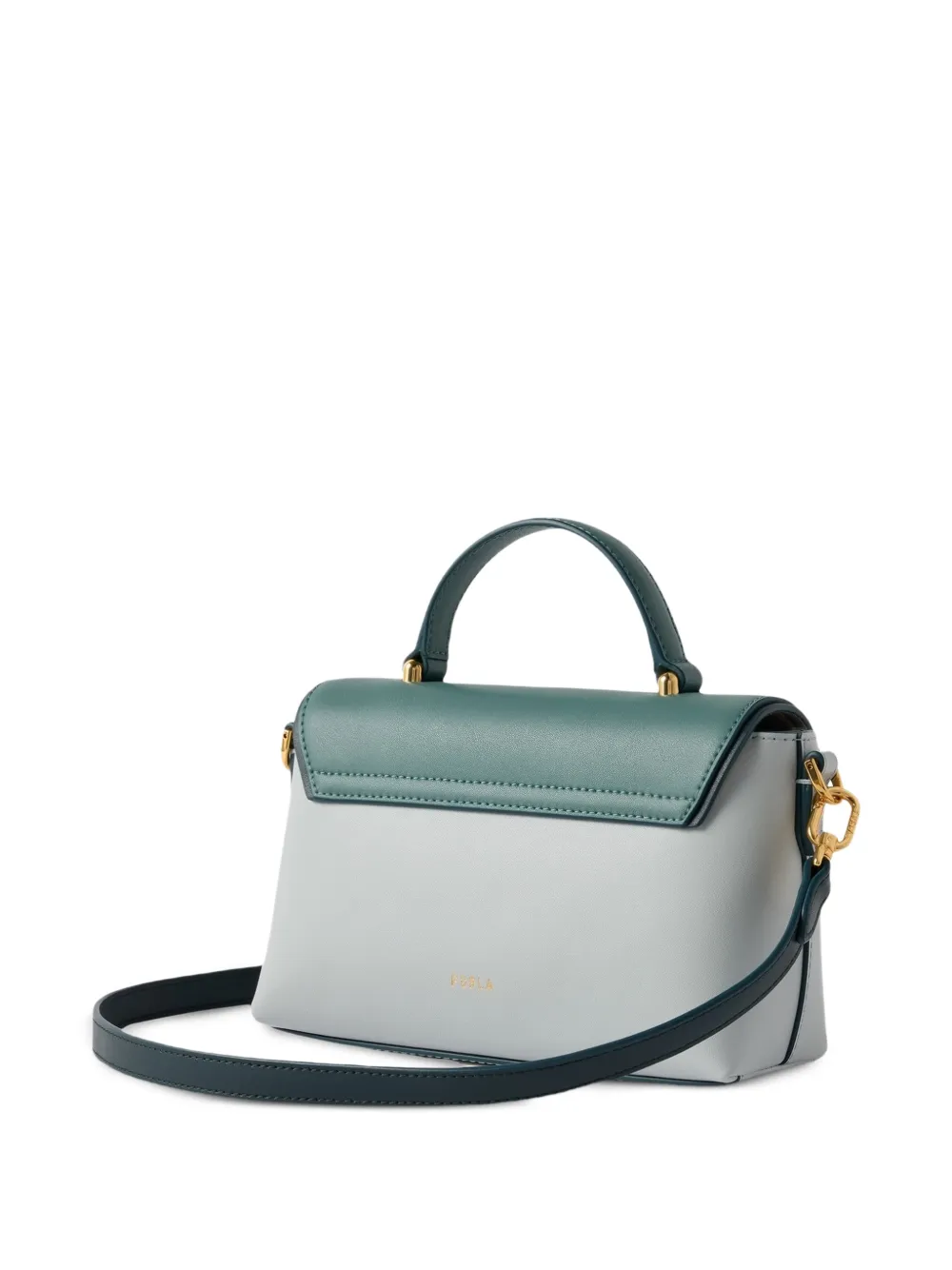 Furla Moonlight leren shopper verfraaid met orb Groen