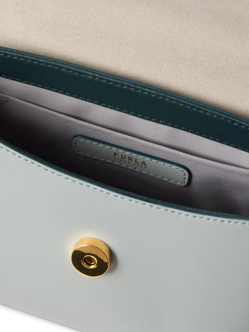 Furla Moonlight leren shopper verfraaid met orb Groen