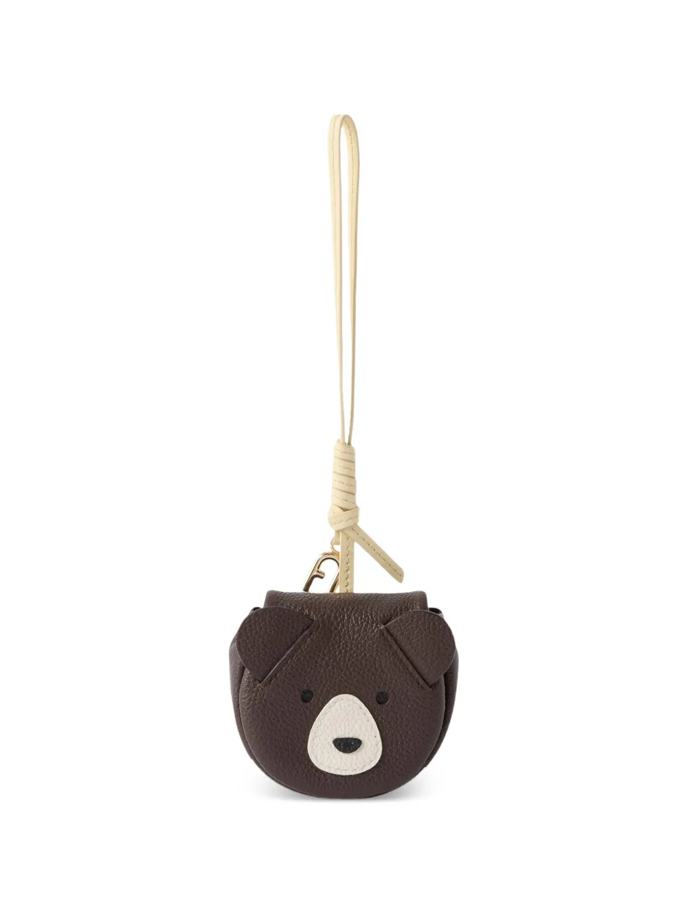 Furla leather bag charm - Marrone
