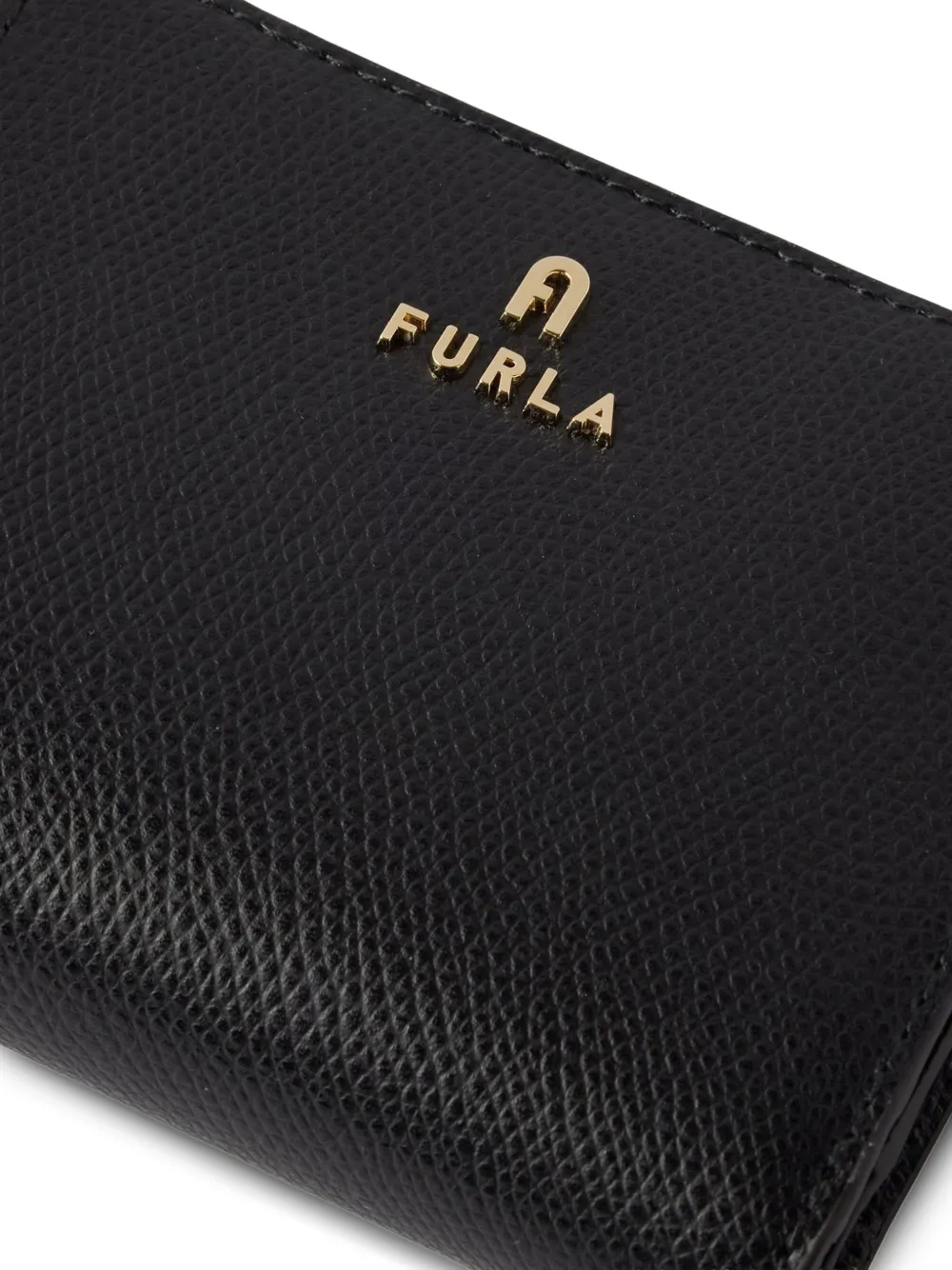 Furla Camelia portemonnee van bewerkt leer Zwart