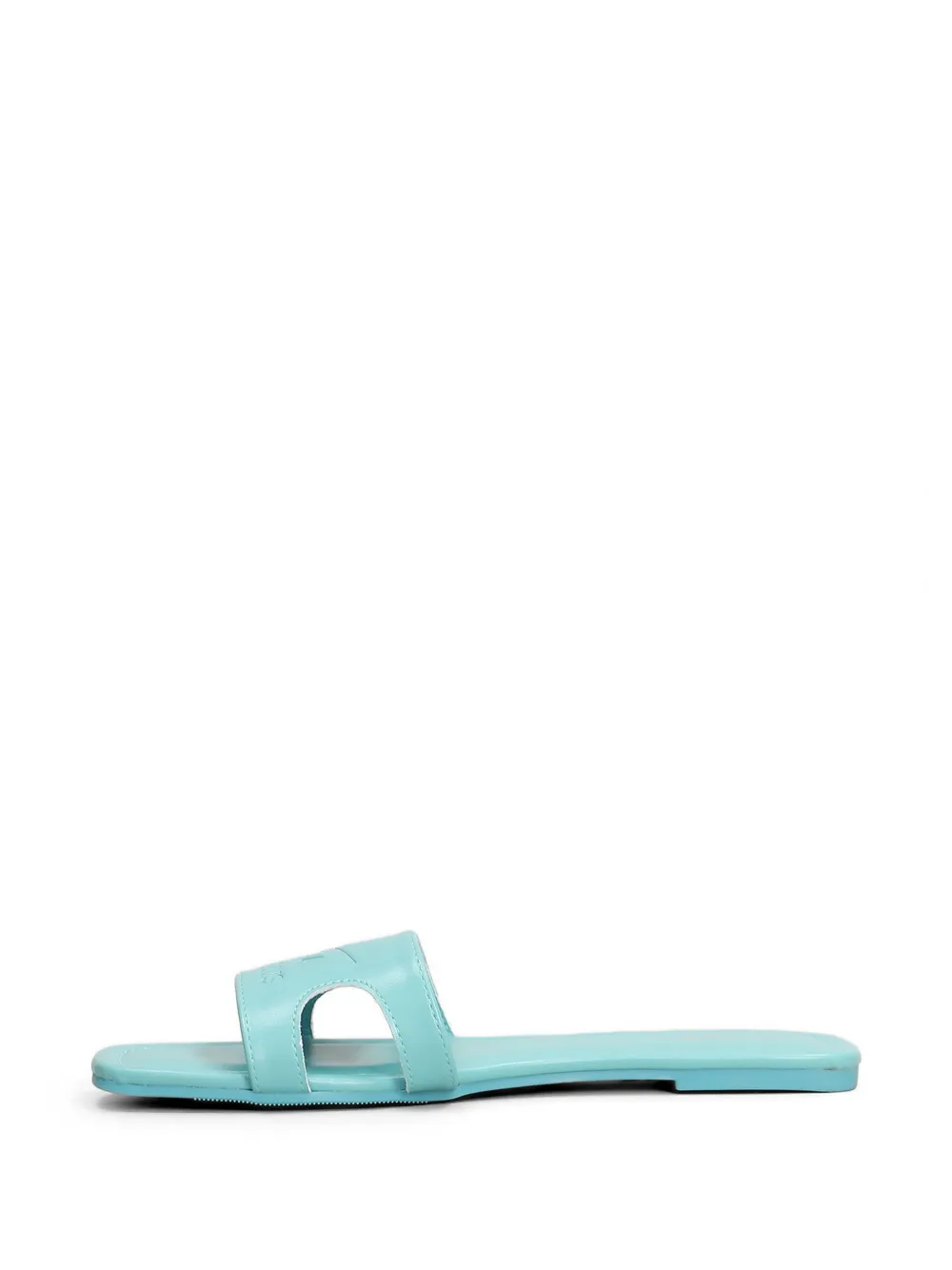 Marc Ellis Emi sandalen met logo-reliëf en uitgesneden details Blauw