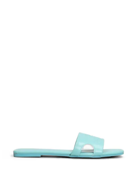 Marc Ellis Emi logo-embossed cut-out flat sandals