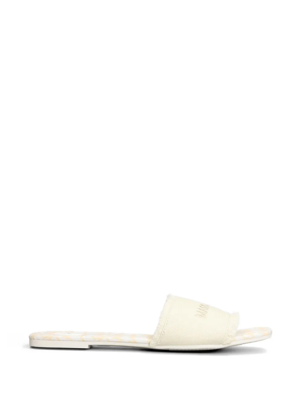 Marc Ellis Zela sandalen met geborduurd logo en franje Wit