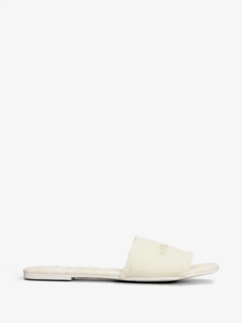 Marc Ellis Ausgefranste Zela Sandalen mit Logo-Stickerei