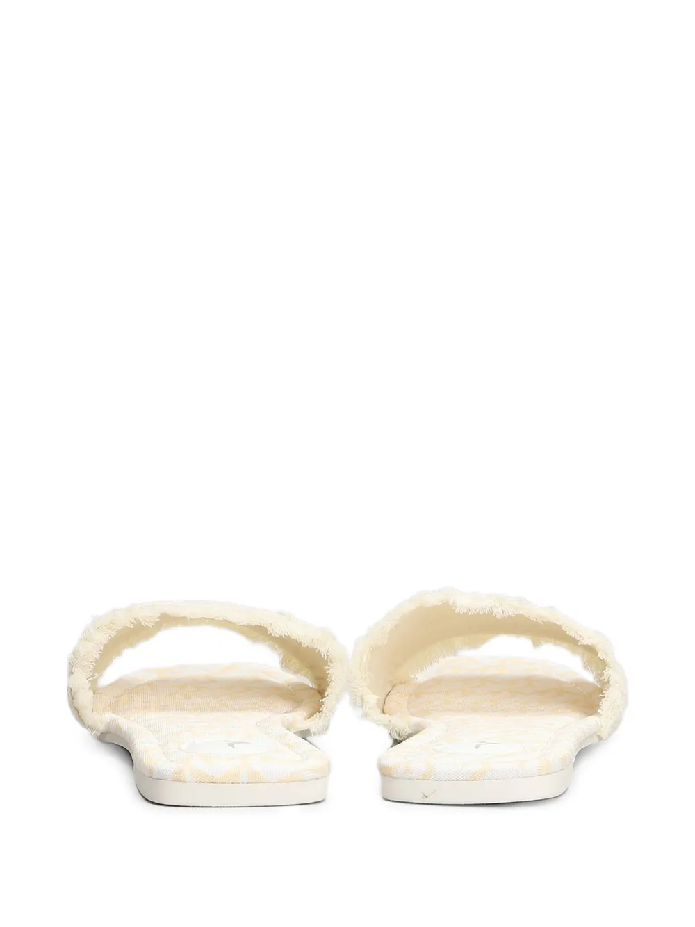 Marc Ellis Zela sandalen met geborduurd logo en franje Wit