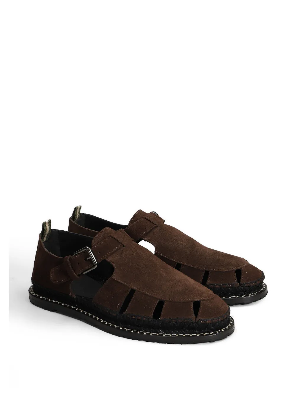 Castañer Fito buckle-fastening cutout espadrilles Bruin