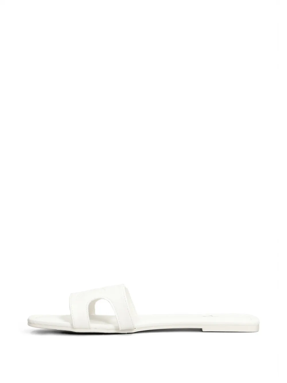 Marc Ellis Emi sandalen met logo-reliëf en uitgesneden details Wit