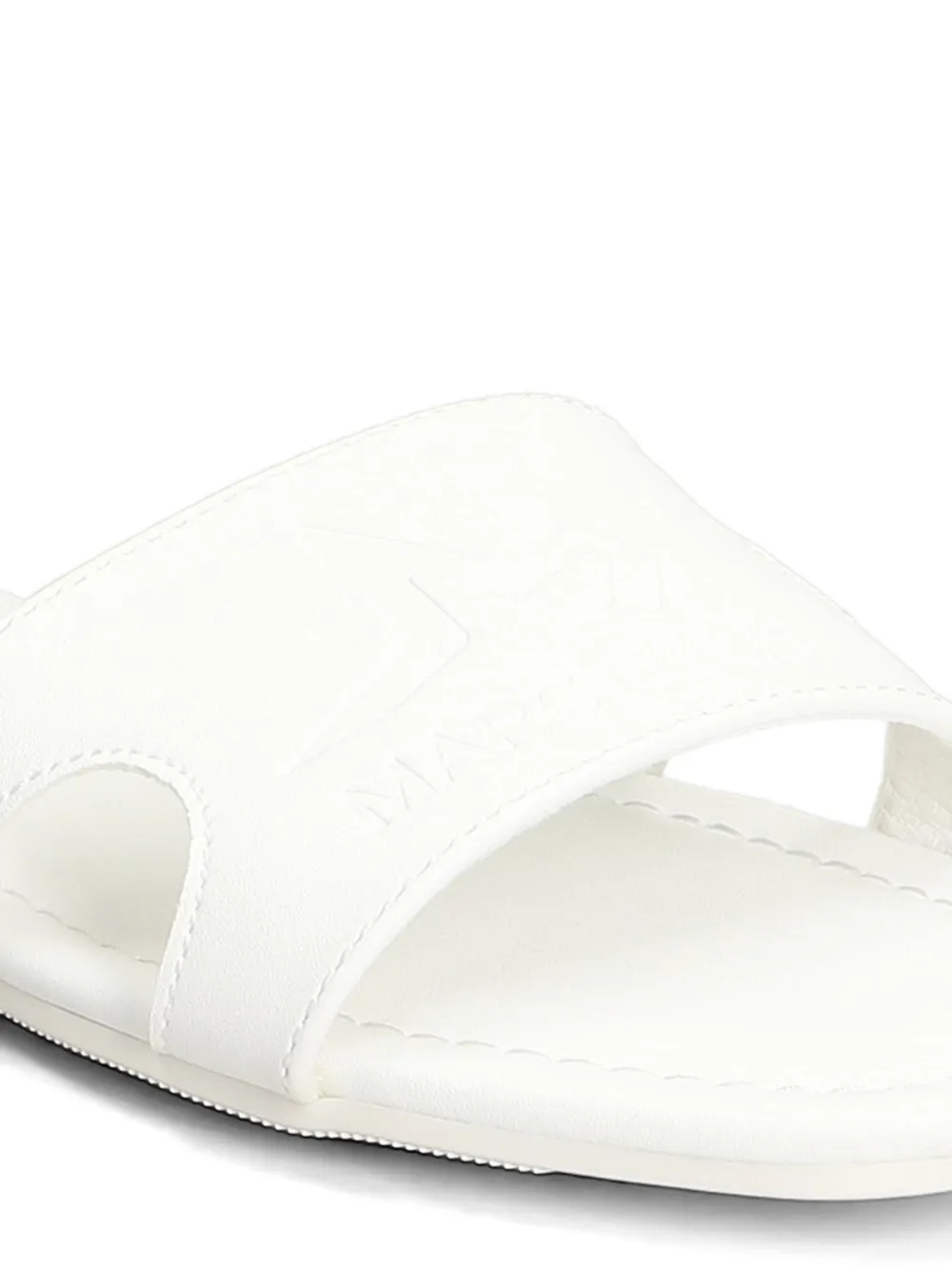 Marc Ellis Emi sandalen met logo-reliëf en uitgesneden details Wit