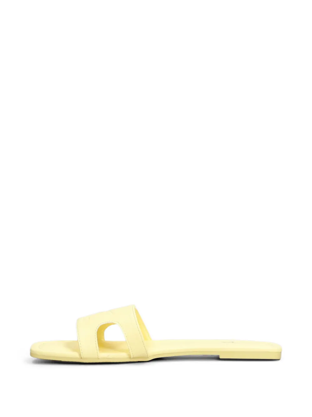 Marc Ellis Emi sandalen met logo-reliëf en uitgesneden details Geel