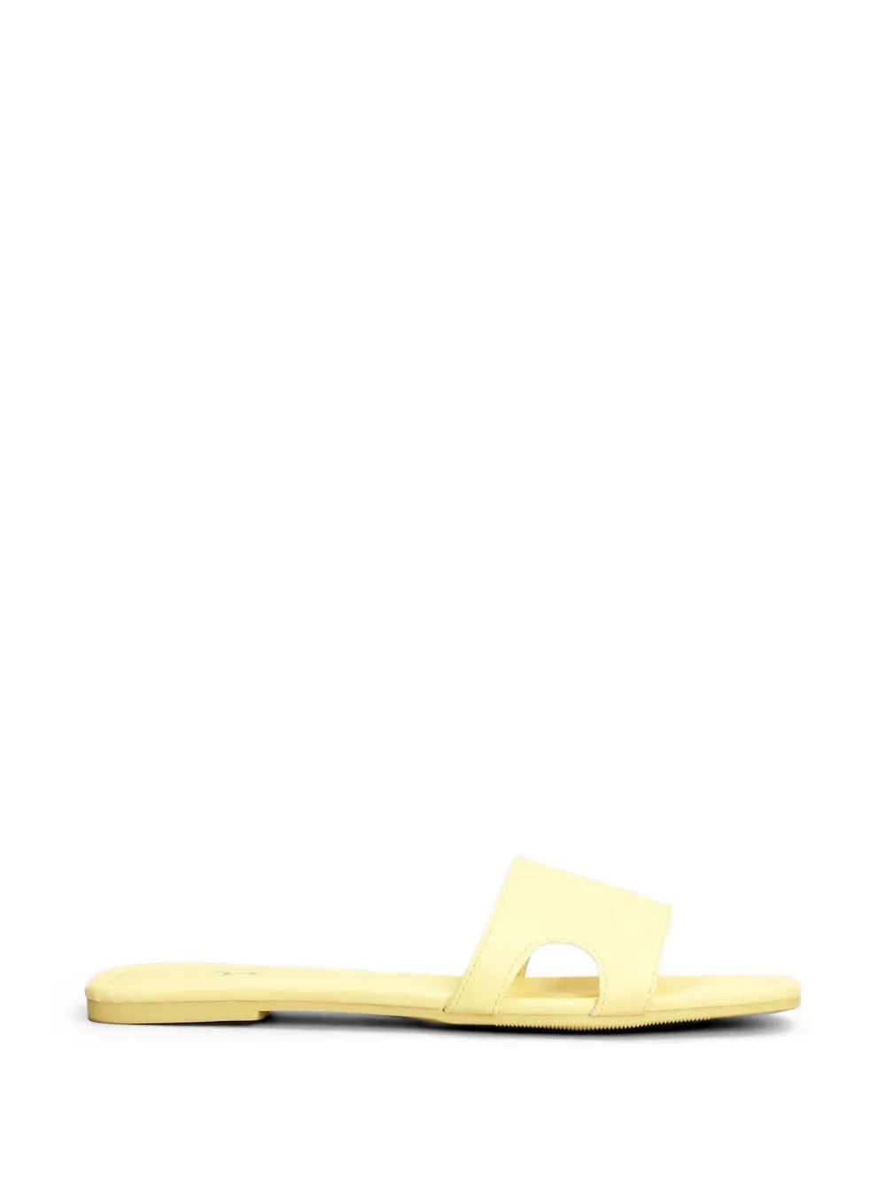 Marc Ellis Emi sandalen met logo-reliëf en uitgesneden details Geel