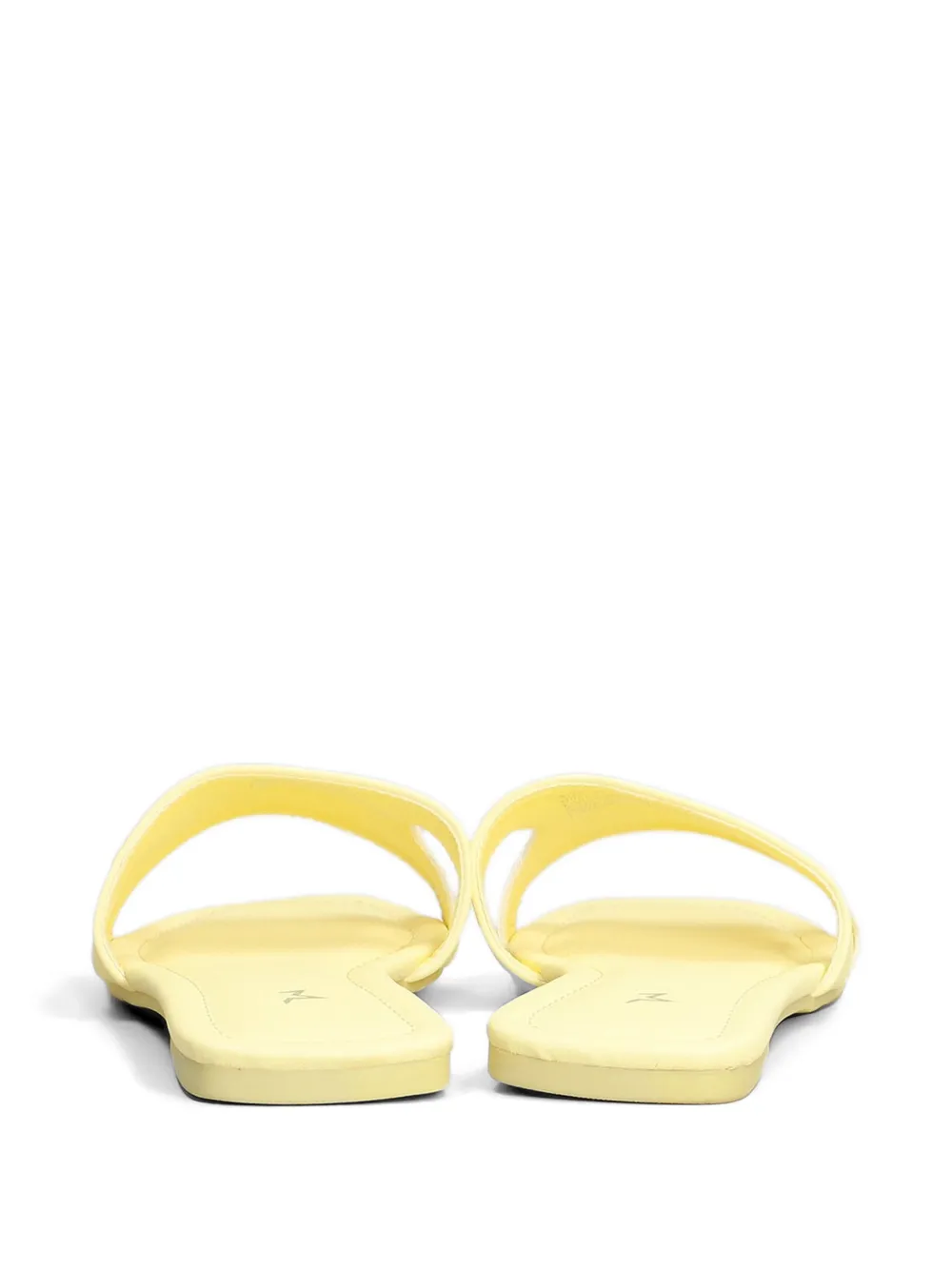 Marc Ellis Emi sandalen met logo-reliëf en uitgesneden details Geel