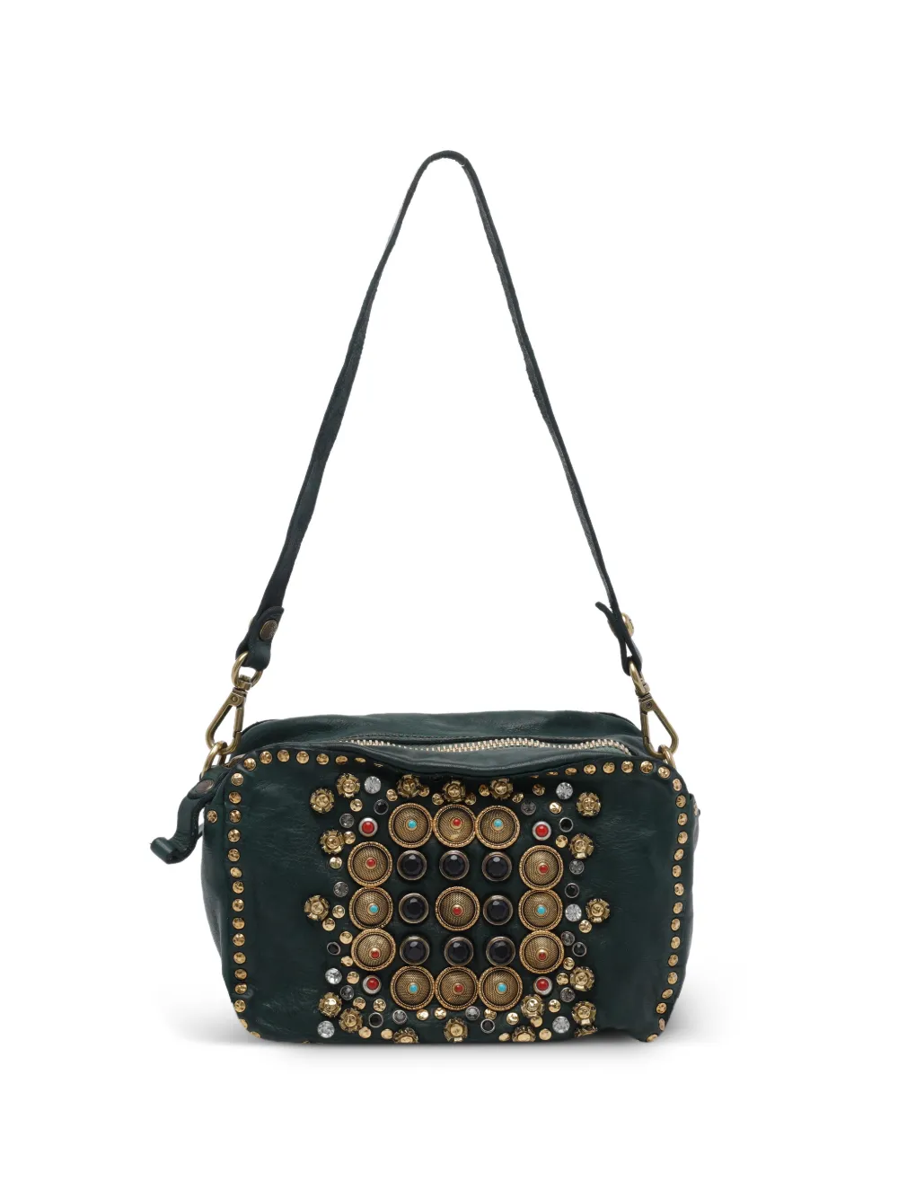 Campomaggi Kate stud-embellished shoulder bag - Grün