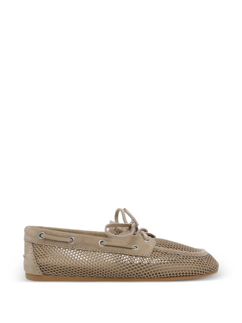 Miu Miu mesh deck shoes - Toni neutri