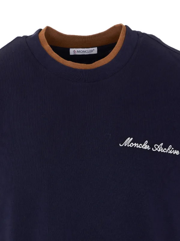 Moncler ロゴ Tシャツ | ブルー | FARFETCH JP