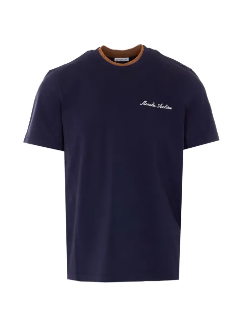 Moncler logo-embroidered T-shirt