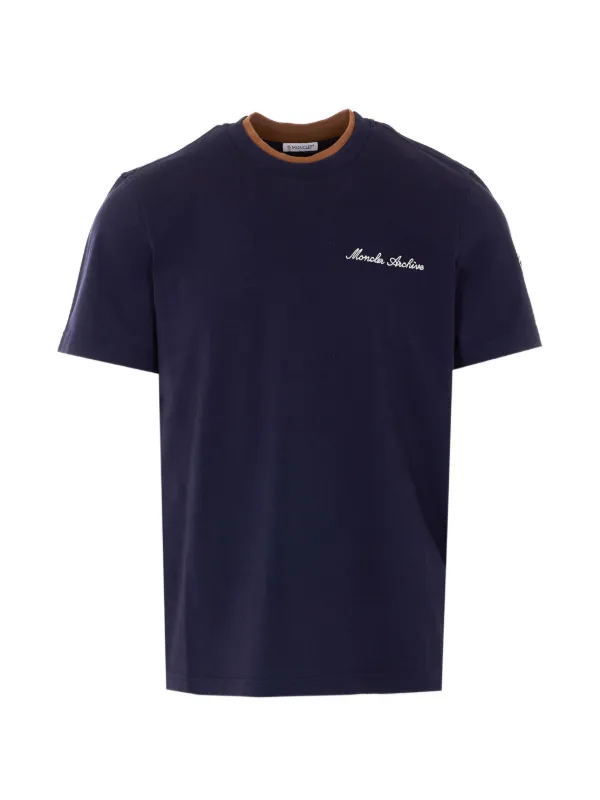 Moncler ロゴ Tシャツ | ブルー | FARFETCH JP