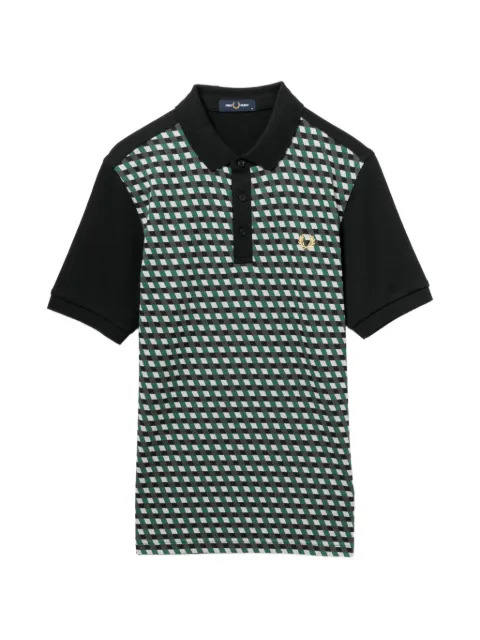 Fred Perry playera tipo polo con estampado geométrico