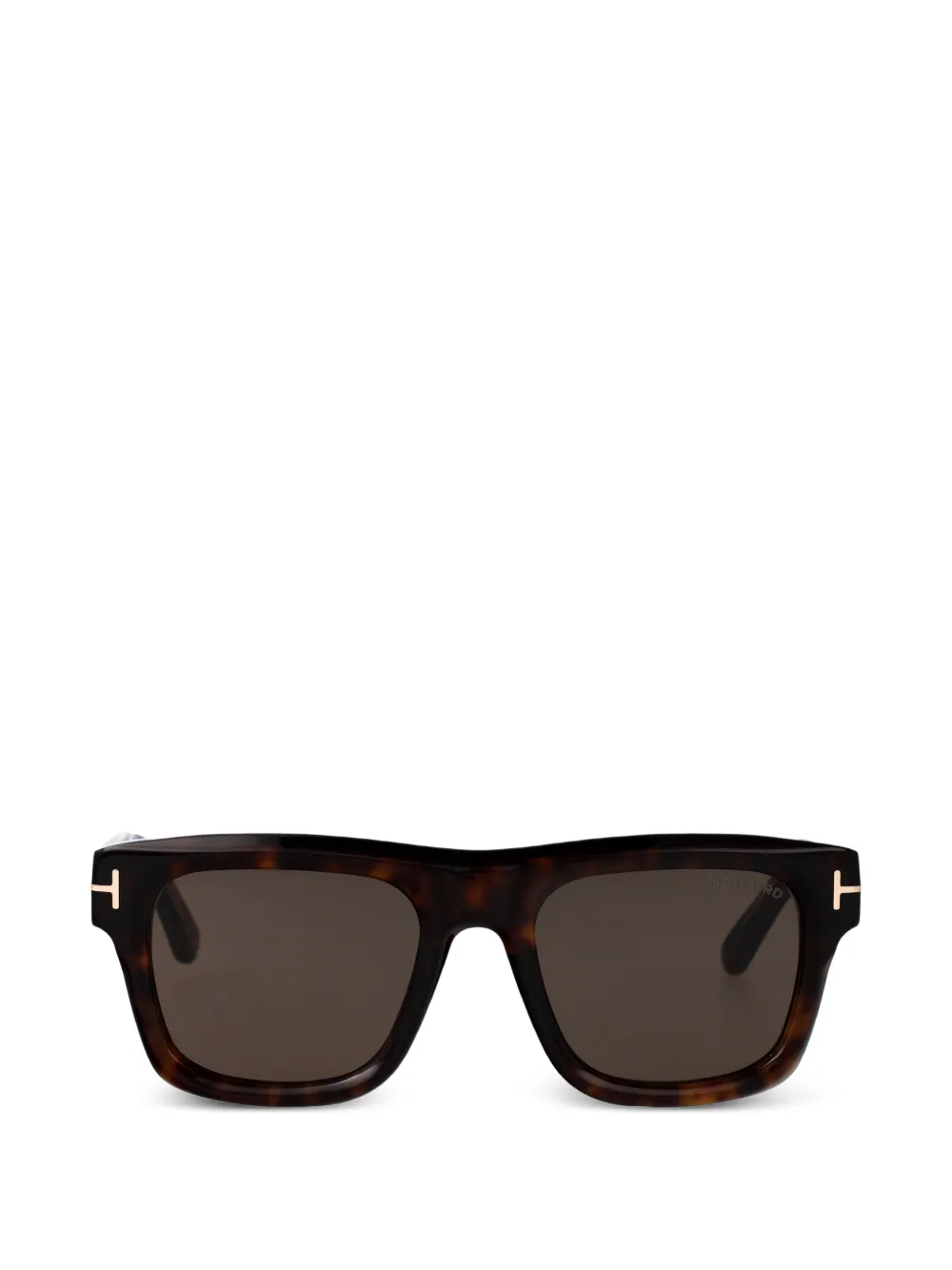 TOM FORD Eyewear 아이콘 스퀘어 프레임 선글라스 | 브라운 | Image 1