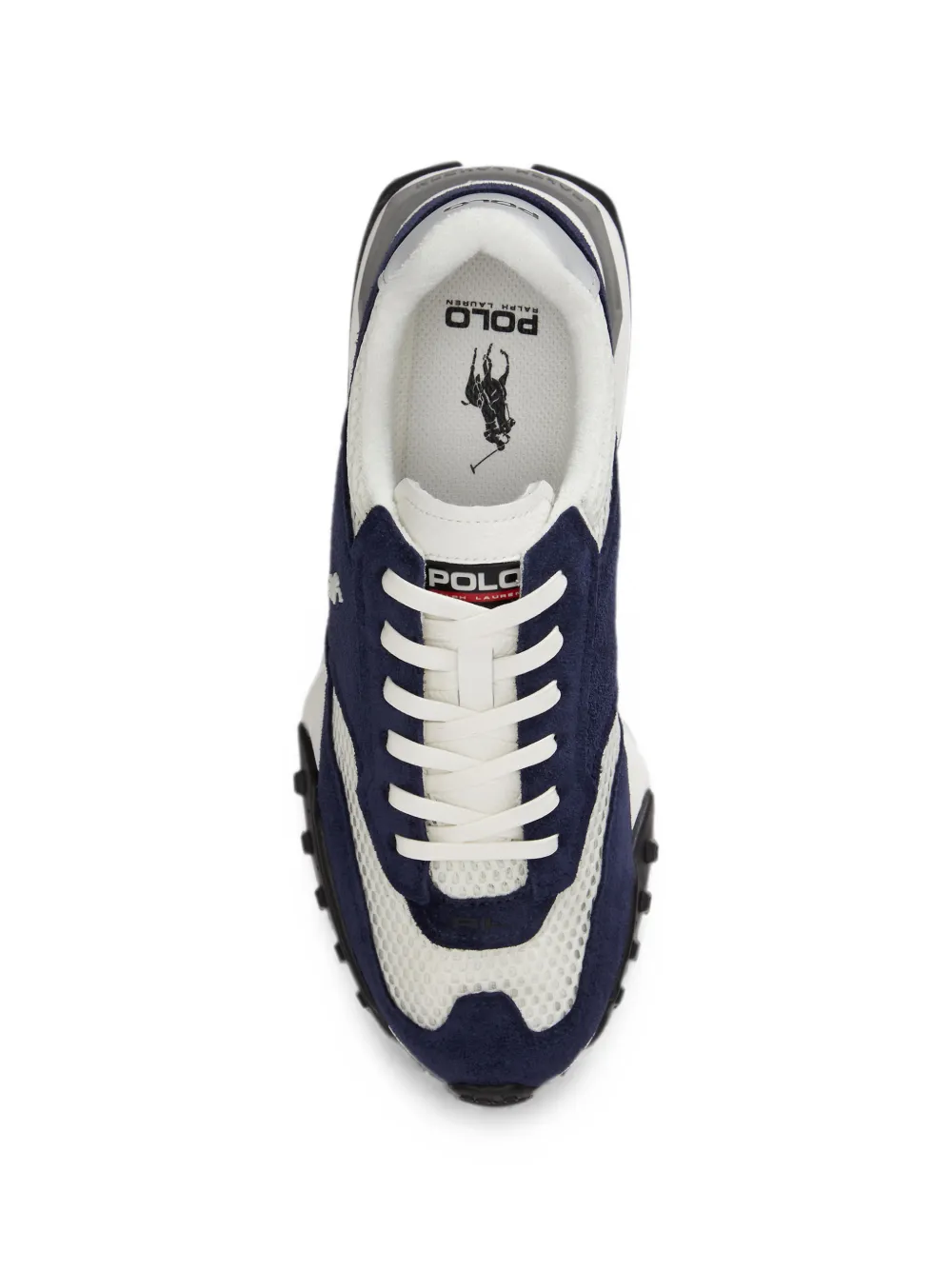 Polo Ralph Lauren Eldridge sneakers met suède vlakken Blauw