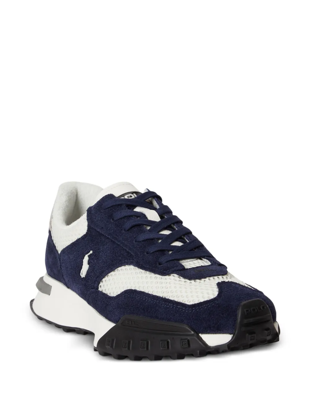 Polo Ralph Lauren Eldridge sneakers met suède vlakken Blauw