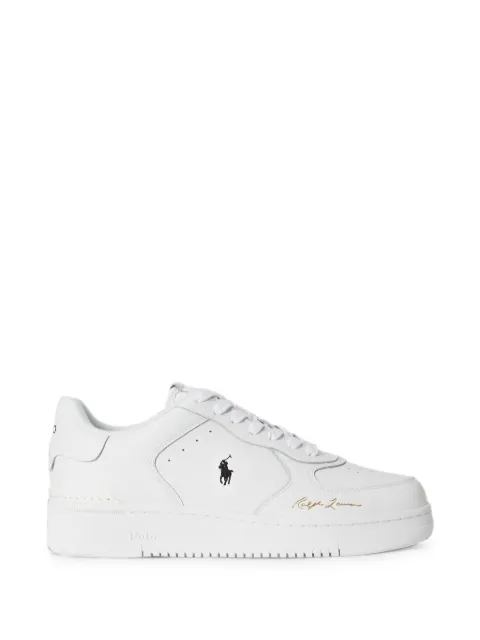 Polo Ralph Lauren baskets en cuir à logo imprimé