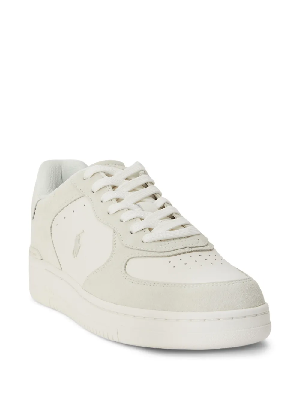 Polo Ralph Lauren Masters Court leren suède sneakers Wit