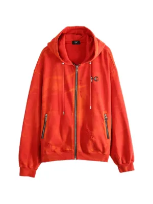 AMIRI MA Quad Zip Hoodie Jacket | Blue | FARFETCH