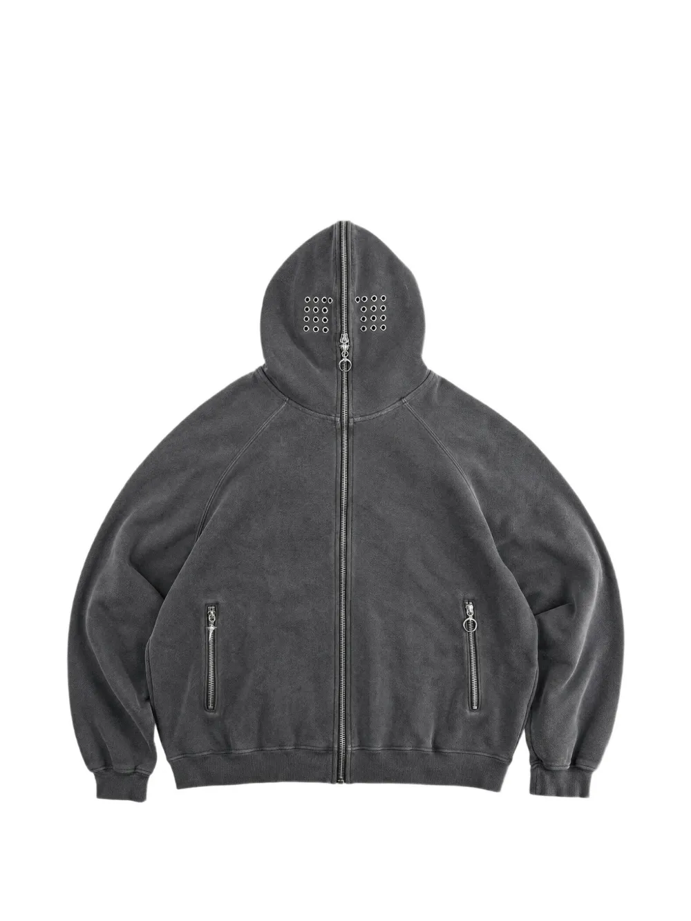 THUG CLUB Gladiator zip-up Hoodie | Grey | FARFETCH