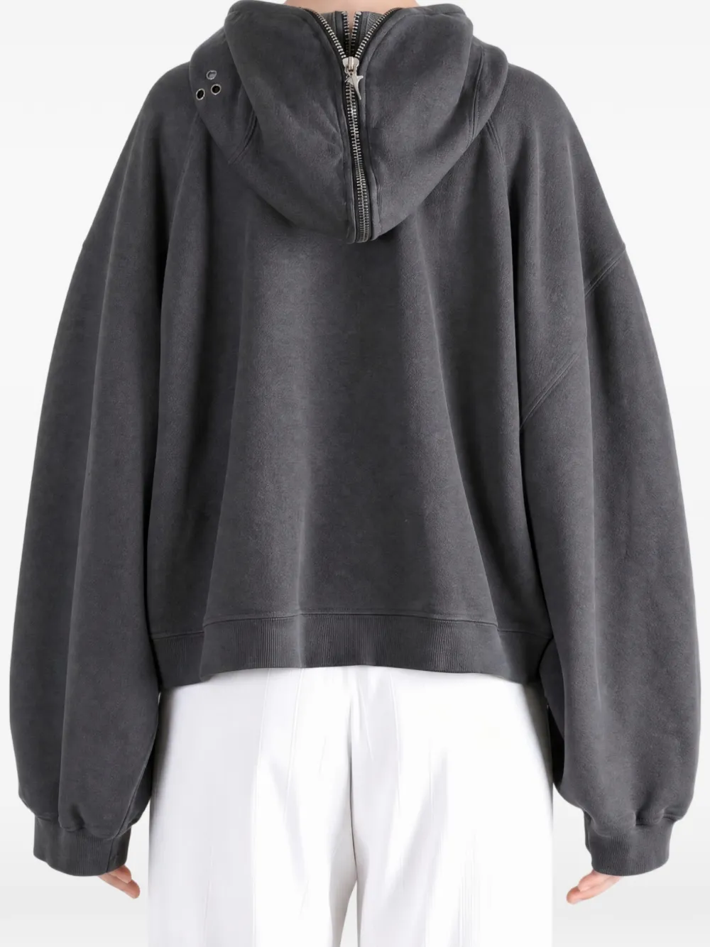 THUG CLUB Gladiator zip-up Hoodie | Grey | FARFETCH GE