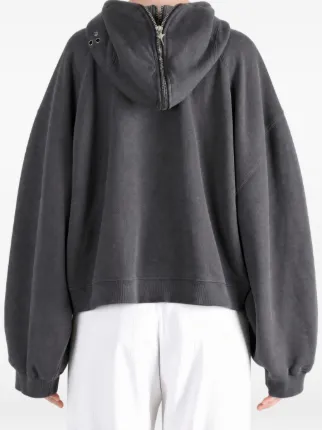 THUG CLUB Gladiator zip-up Hoodie | Grey | FARFETCH ID