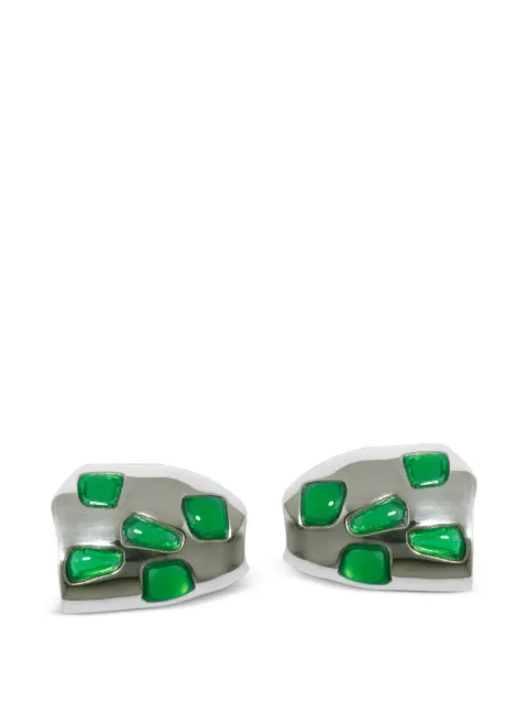 Completedworks aretes con apliques de resina y piedras