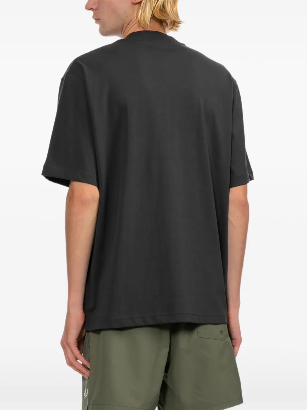 Fred Perry T-shirt met logoprint Grijs