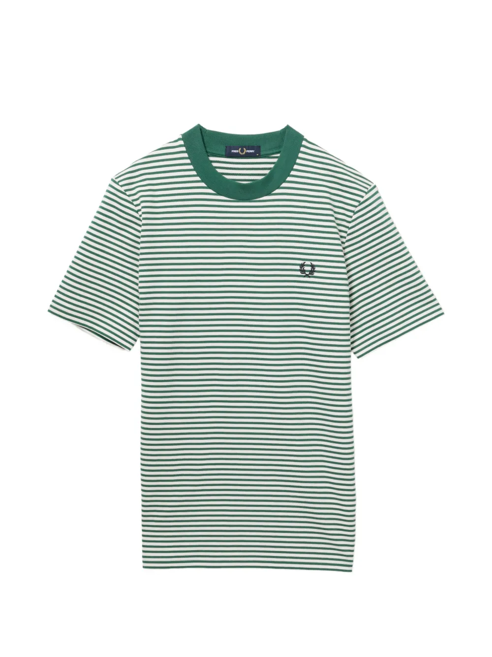 Fred Perry Gestreiftes T-Shirt - Grün