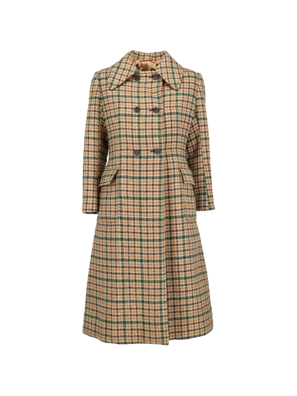 Vintage checked skirt suit - Toni neutri