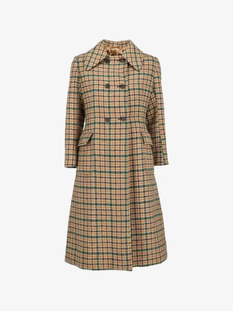 Vintage checked skirt suit