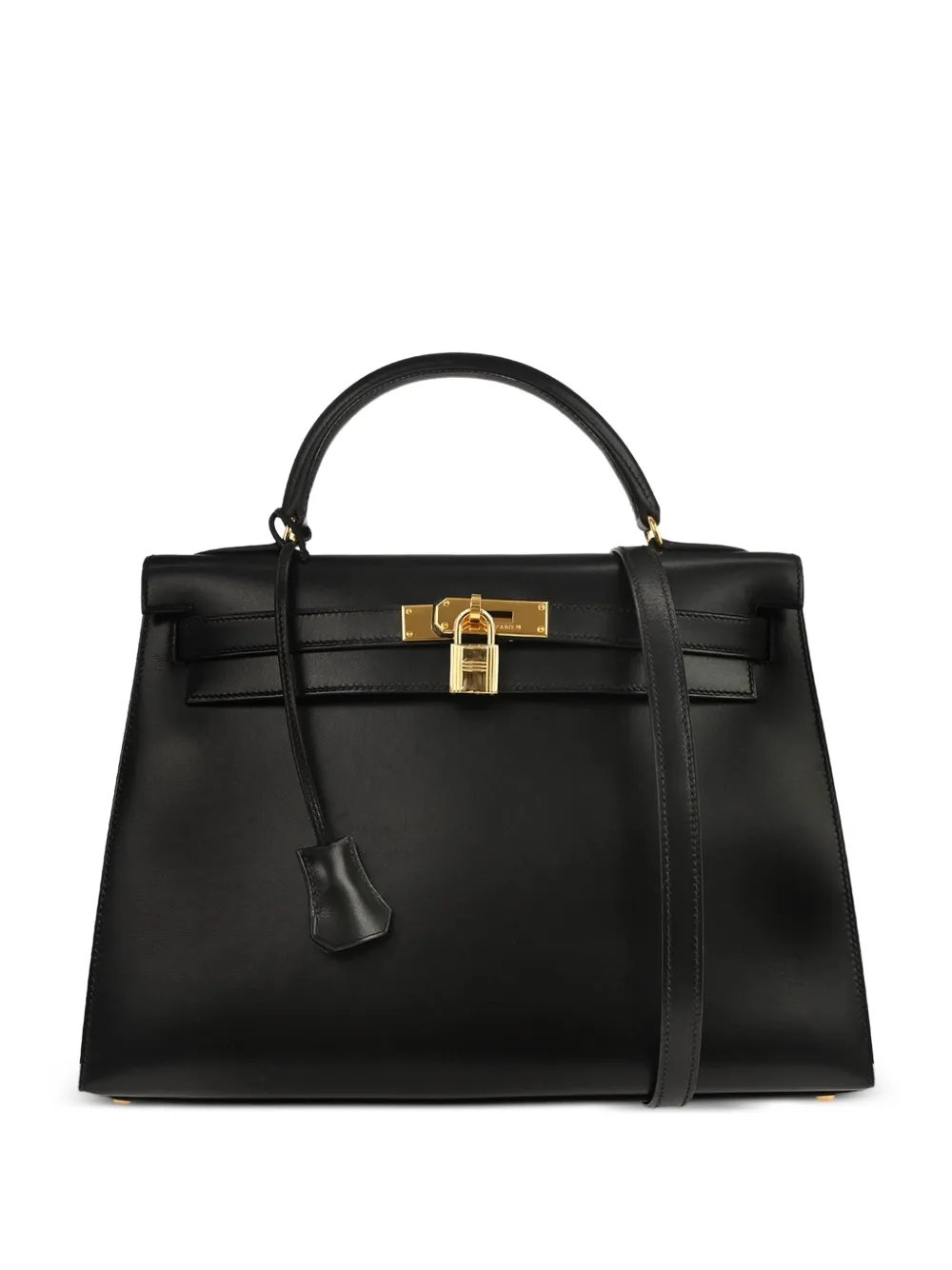 Hermès Pre-Owned 1996 32 Kelly Sellier two-way leather handbag - Nero